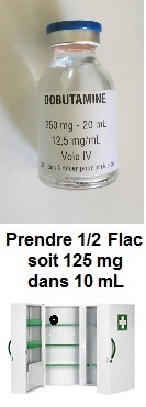 Présentation de la dobutamine 125 mg